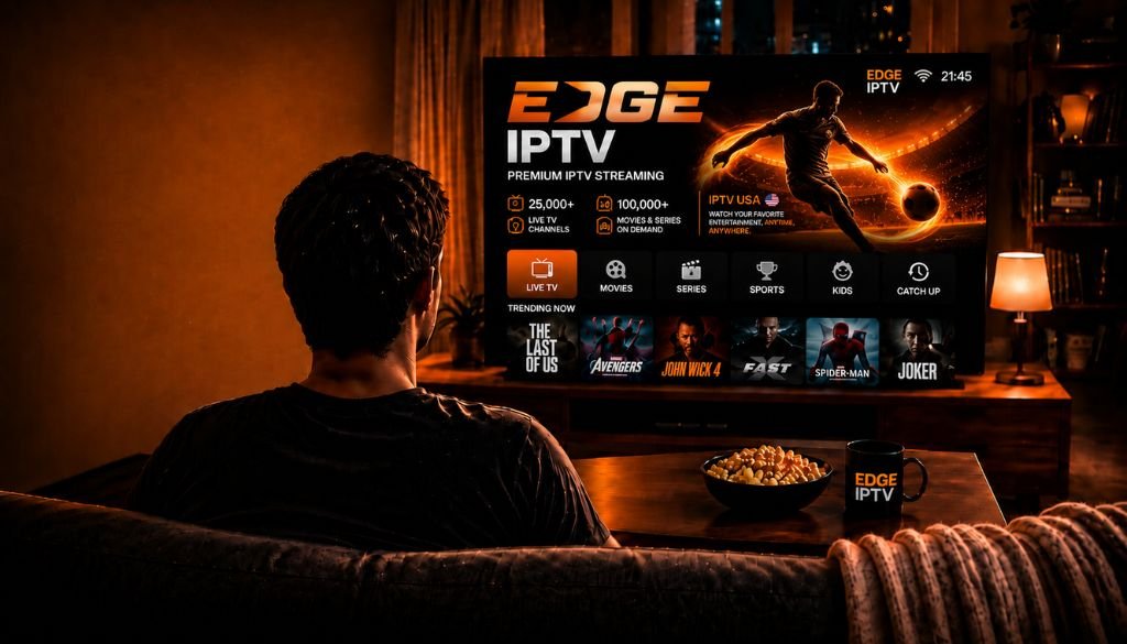 edge iptv streaming on tv with live sports movies series and entertainment